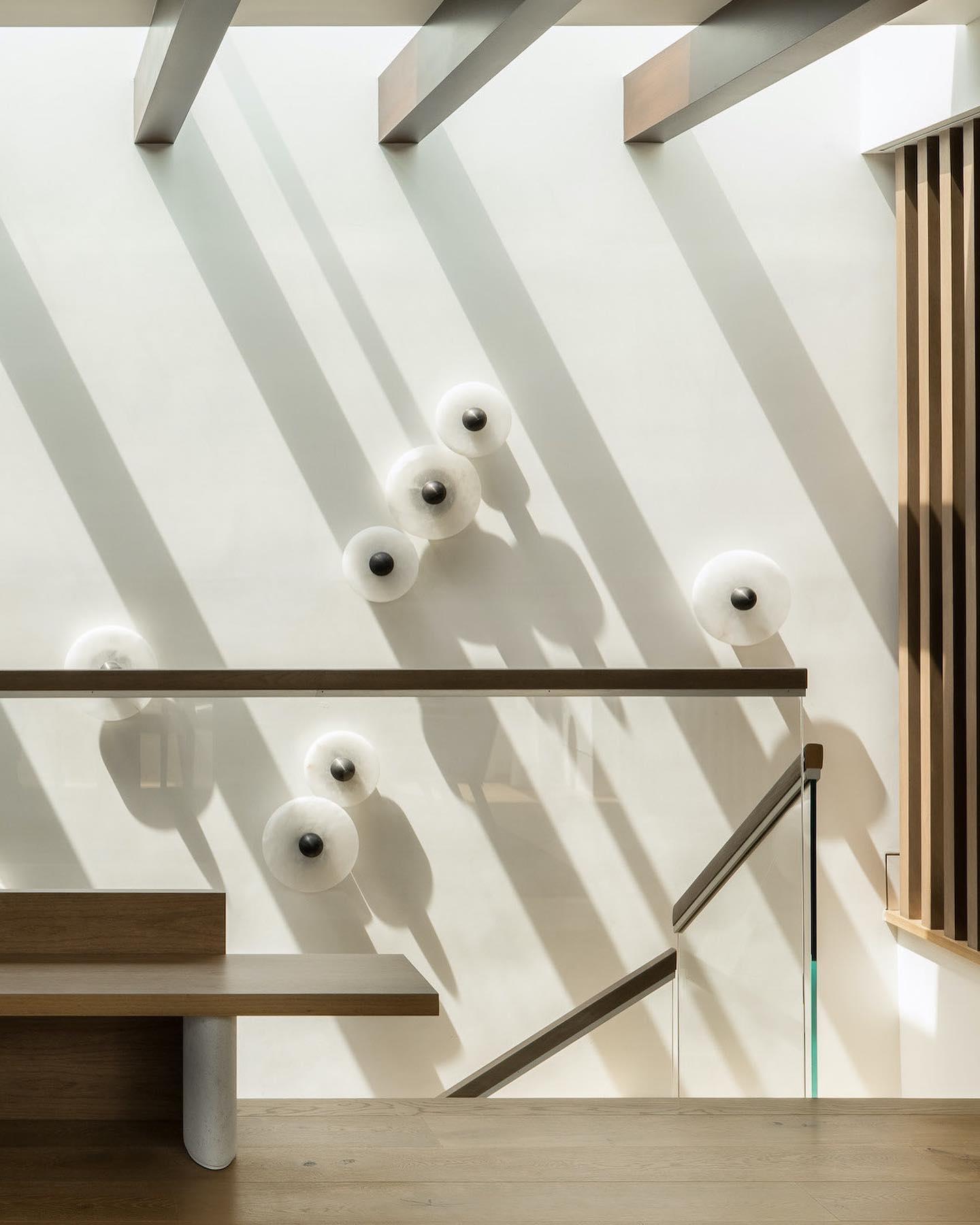 Classic White Round LED Wall Light Fixture