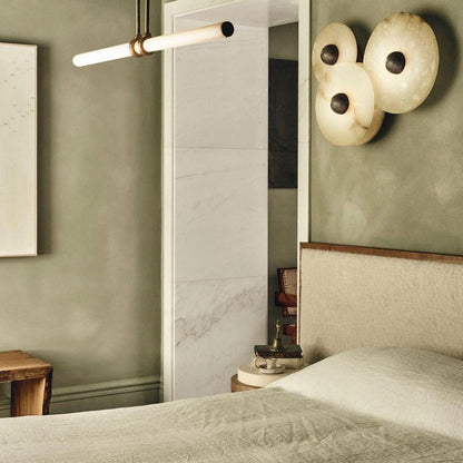 Classic White Round LED Wall Light Fixture