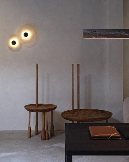 Classic White Round LED Wall Light Fixture