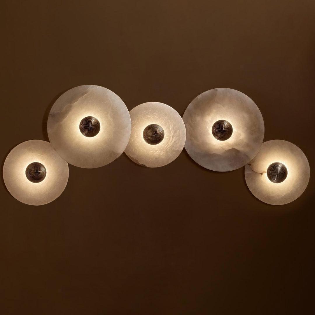 Classic White Round LED Wall Light Fixture