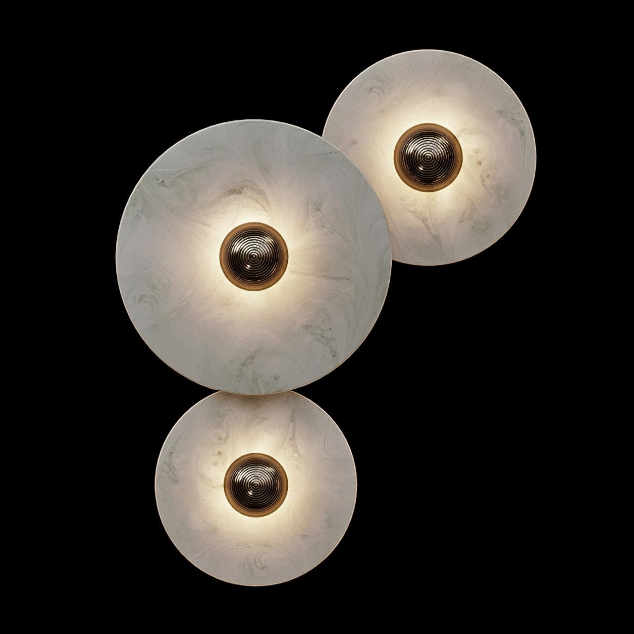 Classic White Round LED Wall Light Fixture