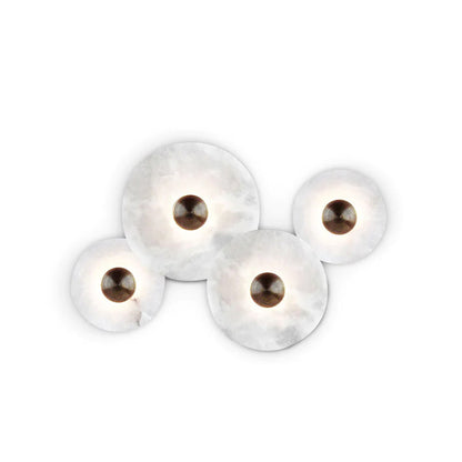 Classic White Round LED Wall Light Fixture