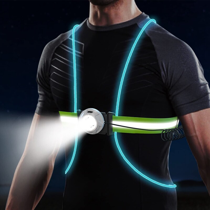 Bright Reflective LED Running Safety Jacket