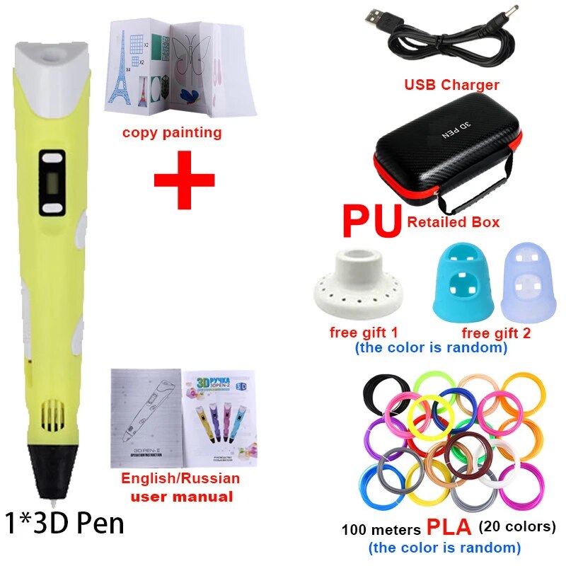 Colorful Kids Drawing 3D Pen