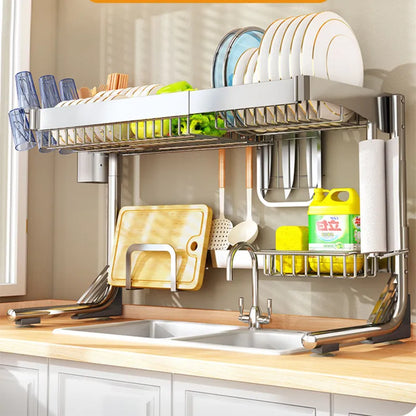 Kitchen Counter Top Dish Rack Storage Organizer - Pexav