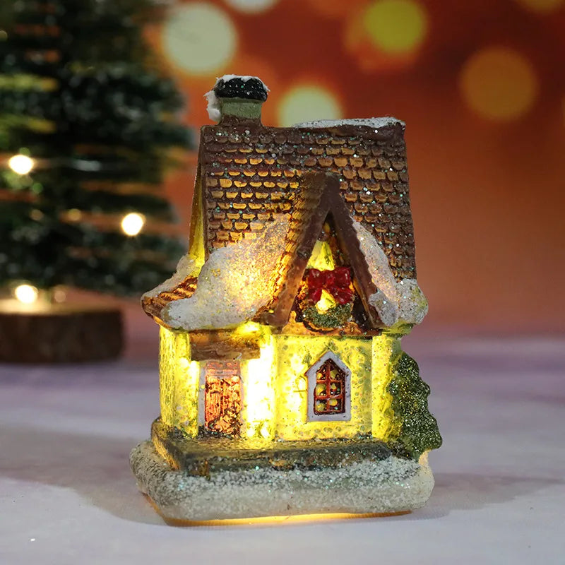 Festive LED Holiday Home Decor Figurines