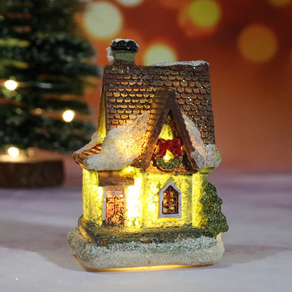Festive LED Holiday Home Decor Figurines