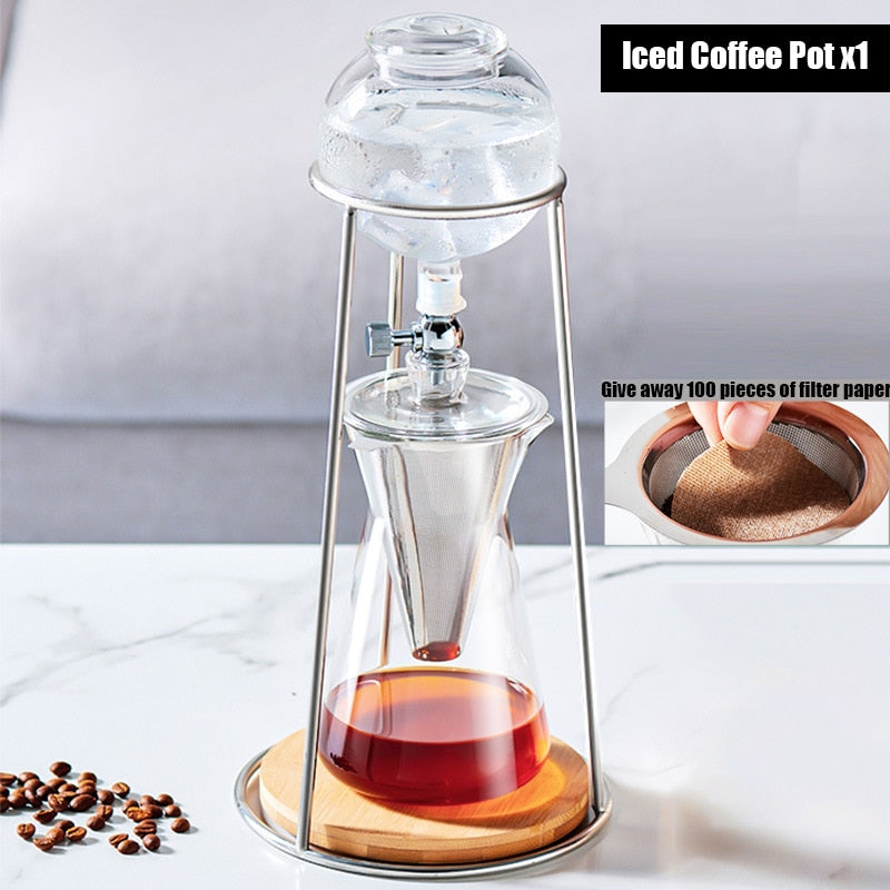 Classic Style Large Reusable Coffee Maker Glass Pot