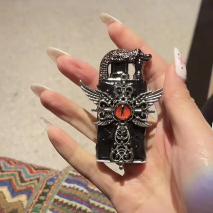 Classic Wing Design Dual Flame Butane Lighter