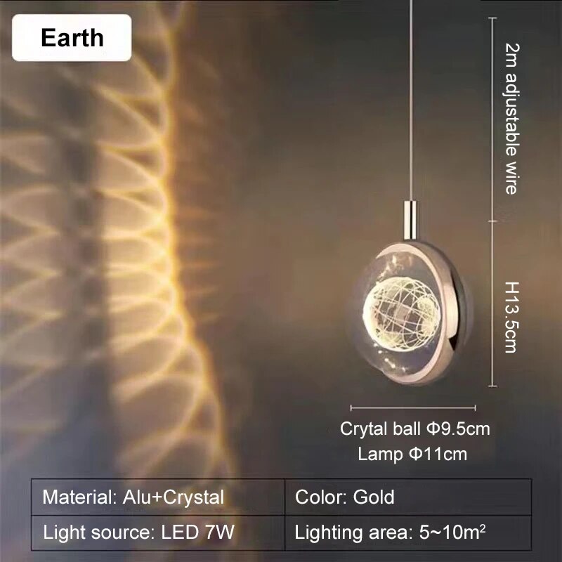 Colorful Crystal Spinner LED Mood Lamp