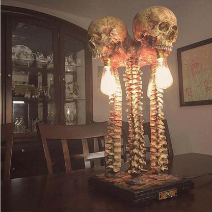 Dark Decorative Skull Desk Lamp - Pexav