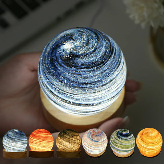 Colorful Galaxy Globe Table Lamp - Pexav