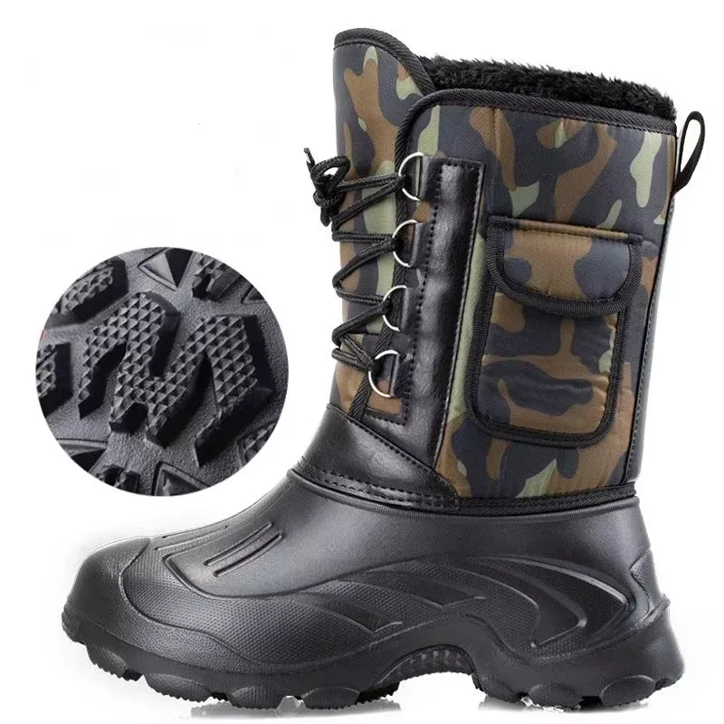 Warm Insulated Waterproof Hiking Boots - Pexav