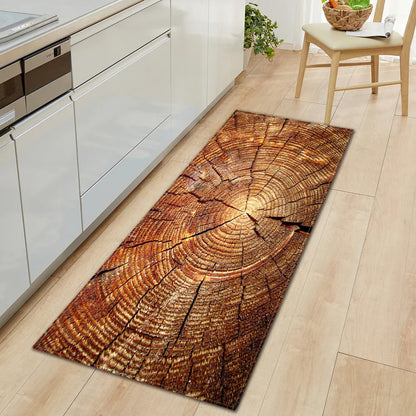 Classic Wooden Style Anti-slip Area Rugs