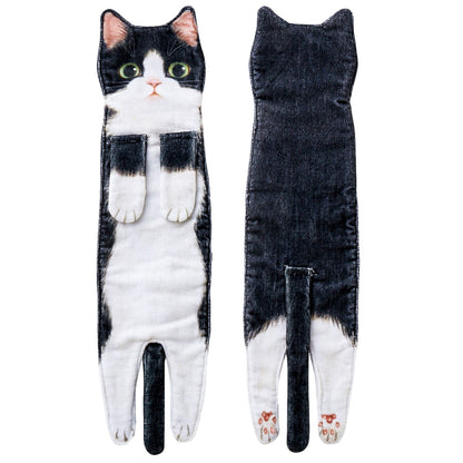 Fast-Dry Kitty Gentle Bath Towels