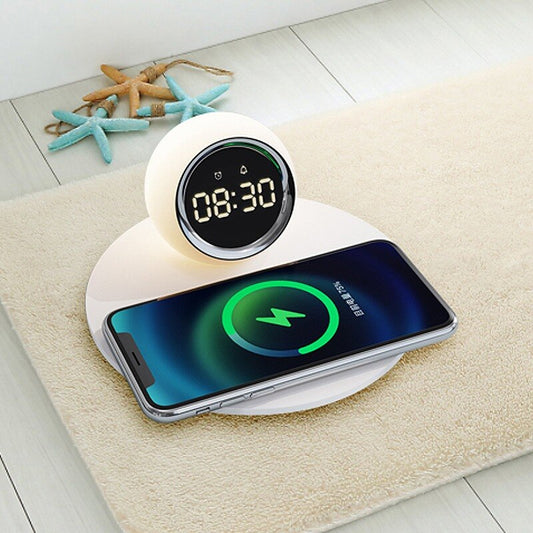 Smart Wake Up Clock with Wireless Charging - Pexav