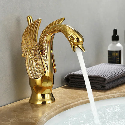 Luxury One Handle Gold Bathroom Faucet - Pexav
