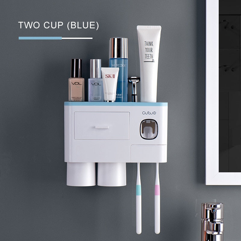 Space-Saving Adhesive Bathroom Storage Rack