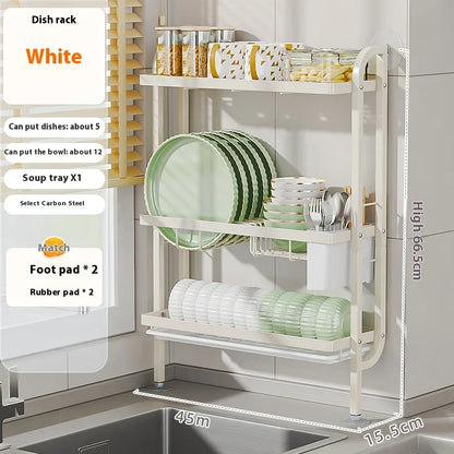 Compact Modern 3-Tier Kitchen Storage Shelf