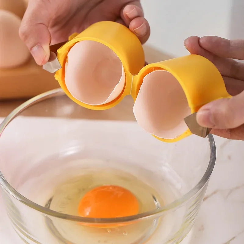 Simple Egg Cracker Kitchen Tool Opener - Pexav
