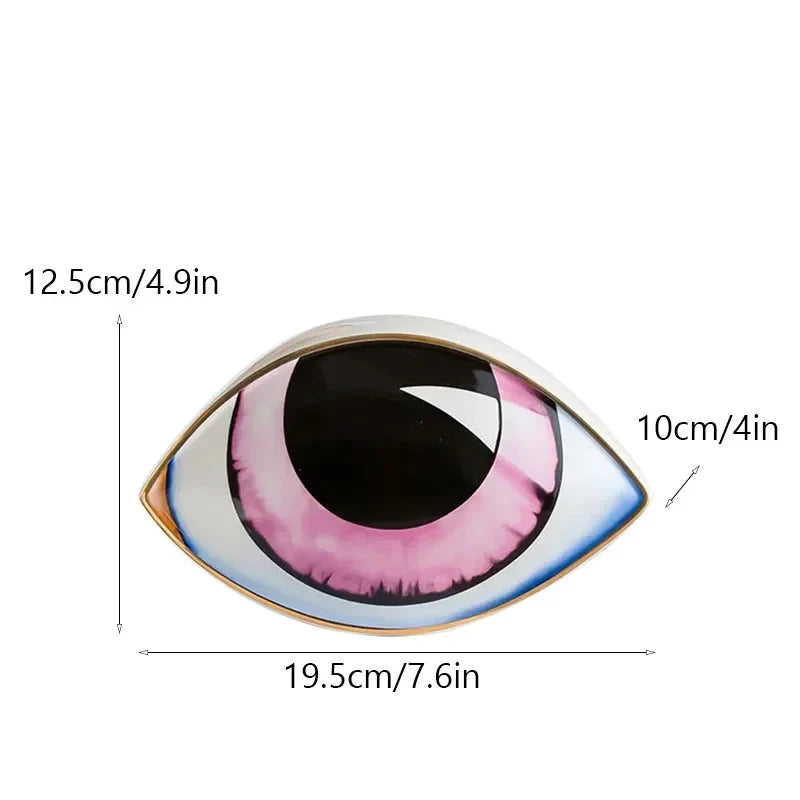 Beautiful Eye Figurine Ceramic Decoration