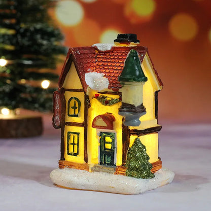 Festive LED Holiday Home Decor Figurines