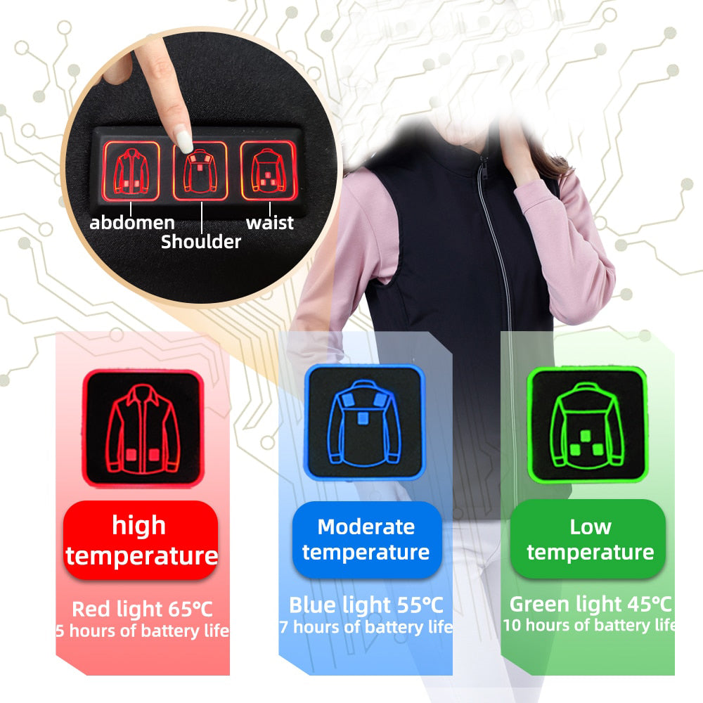 Warm Rechargeable Thermal Heating Vest