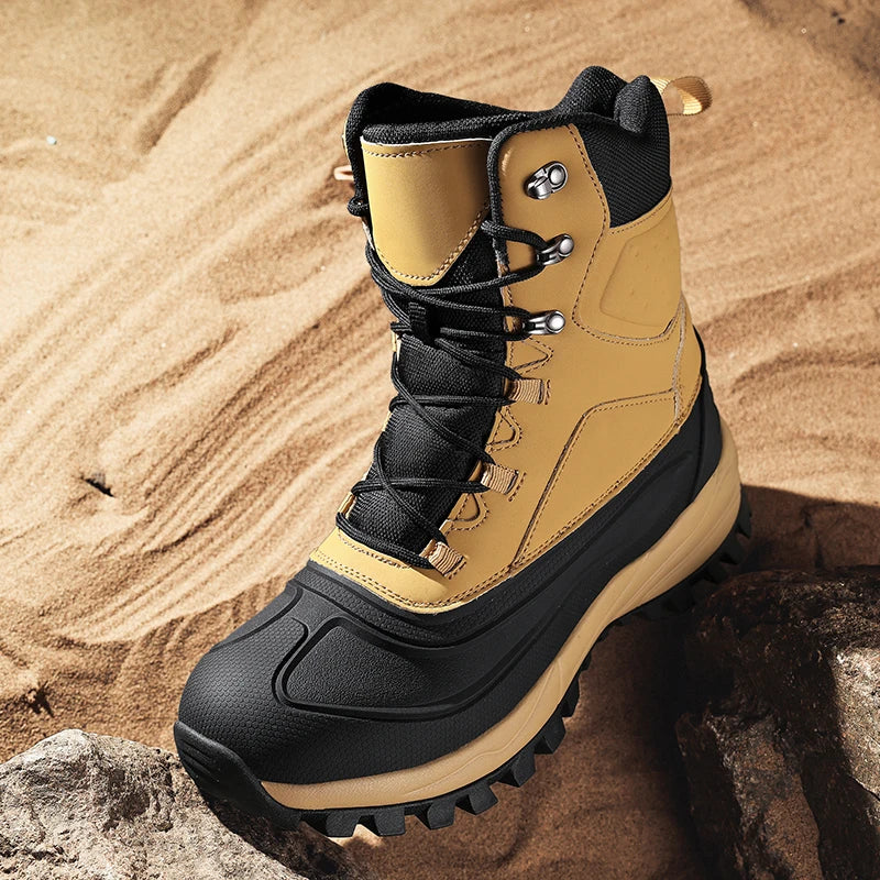 Warm Insulated Snow Boots for Men
