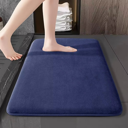 Soft Pink Plush Bathroom Mat