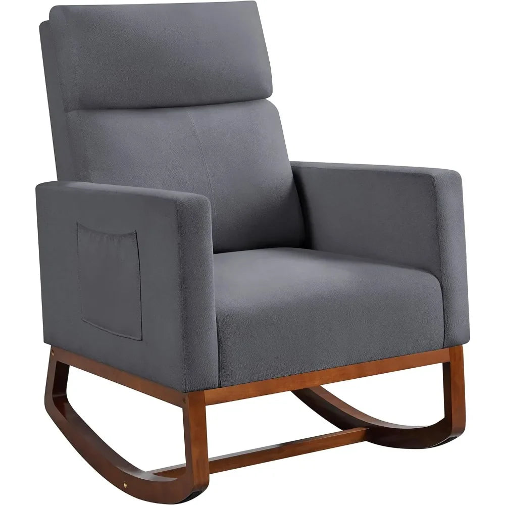 Comfortable Wooden Patio Rocking Chair