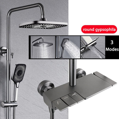 Luxury Rainfall Shower Head Bathroom Set