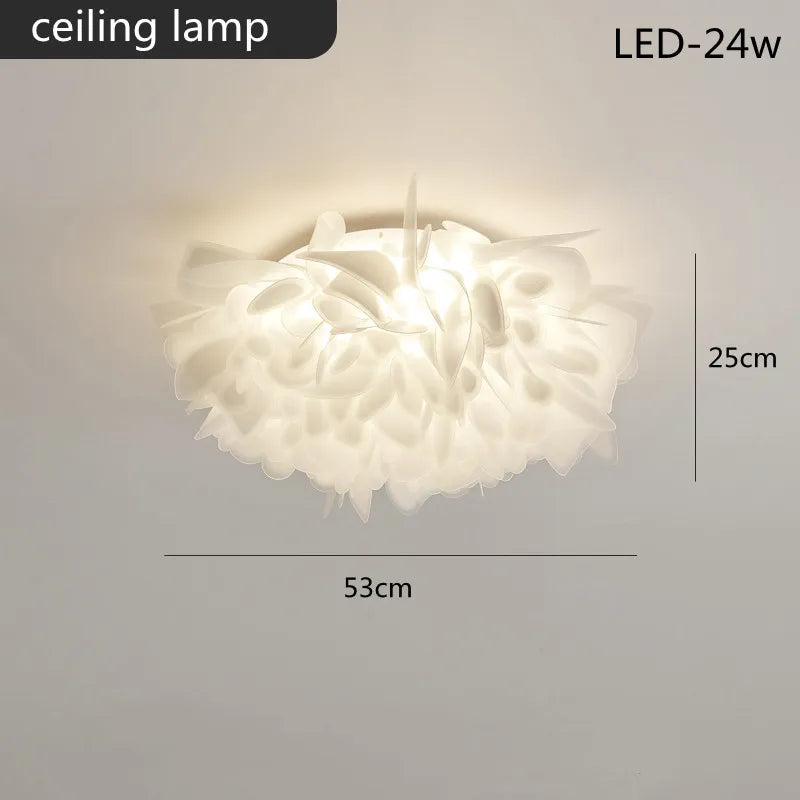 Bright Floral LED Adjustable Ceiling Light Fixture