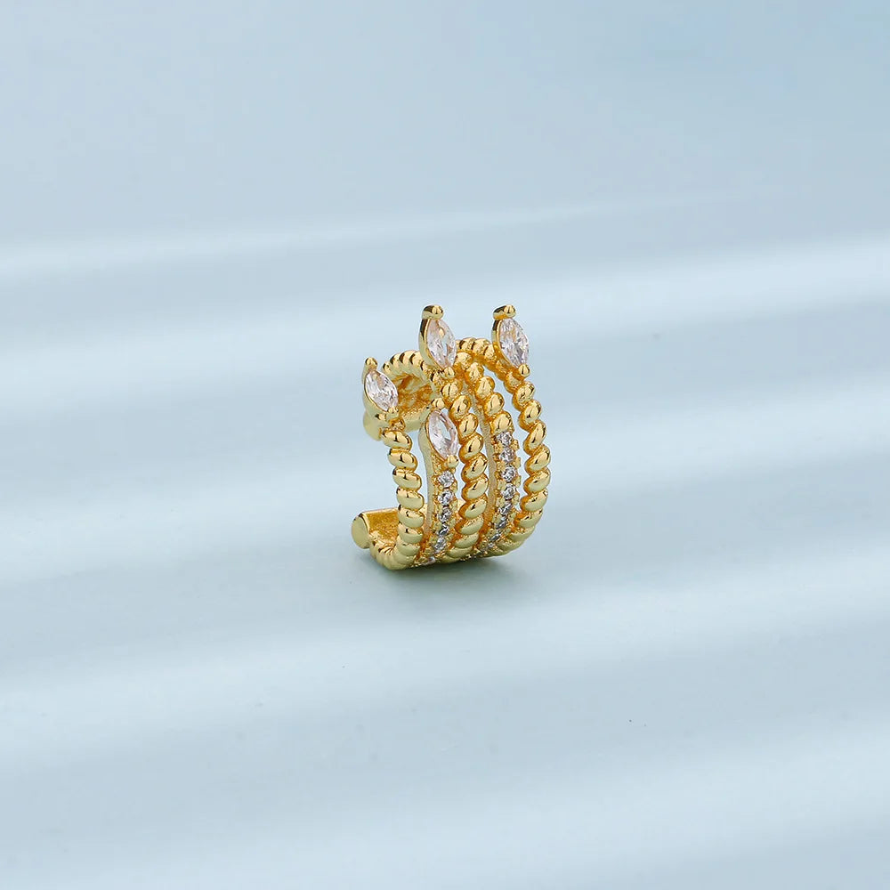 Unique Story Cuff Earrings