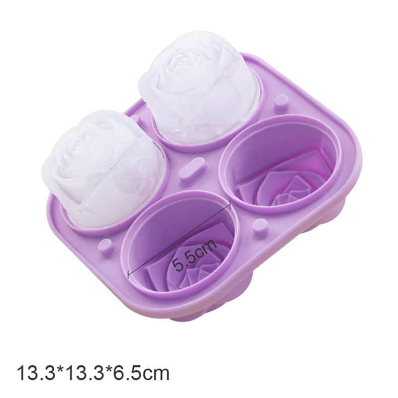 Big Beautiful Flower Ice Cube Molds