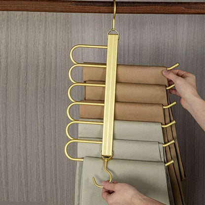 Compact Closet Pants Hanger – Slim Aluminum Organizer