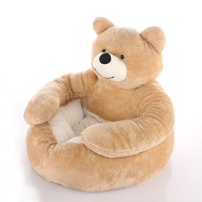 Plush Teddy Warm Cozy Dog Bed