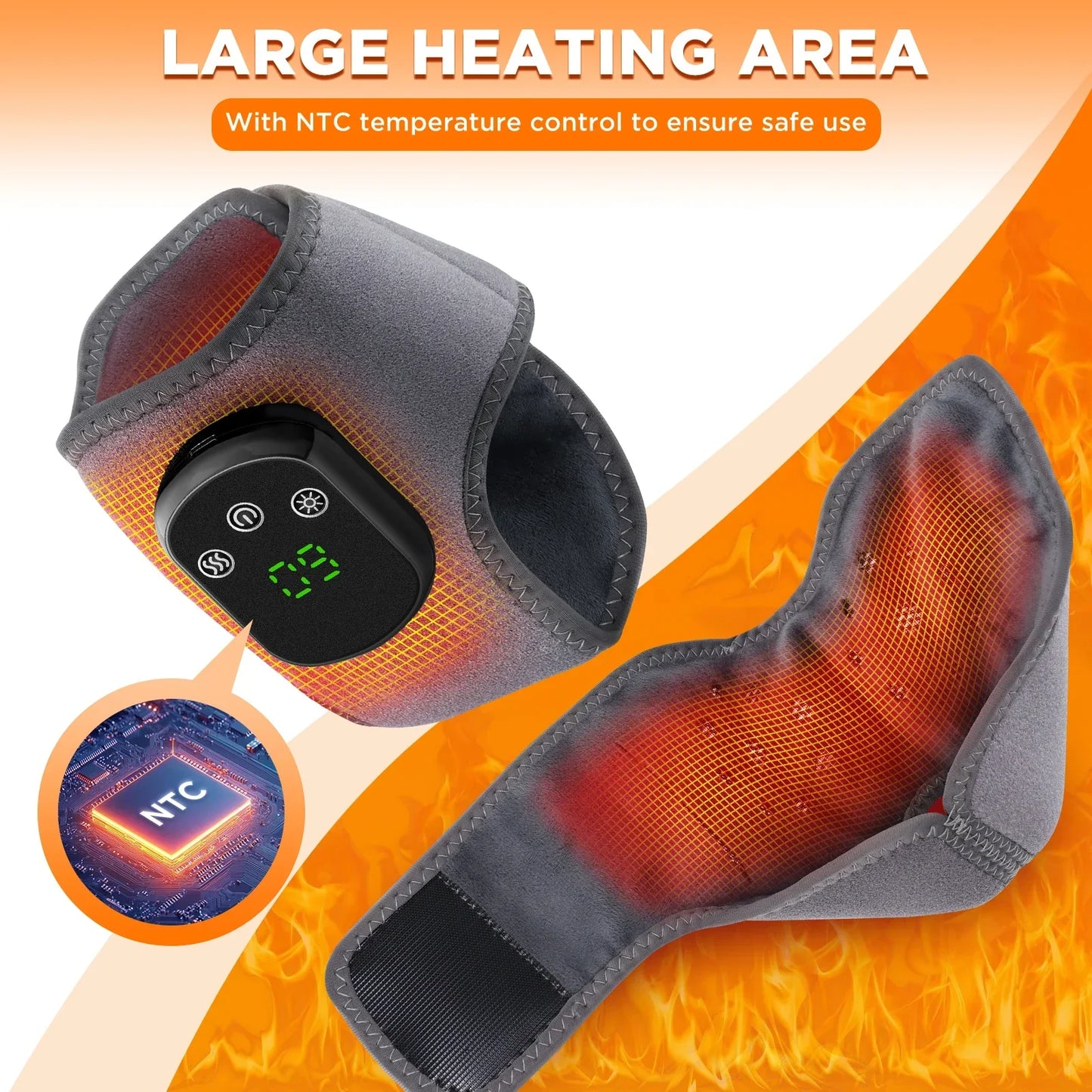 Warm Ankle Massager with Vibration and Timer