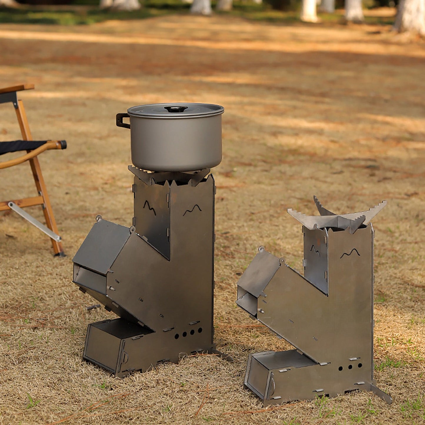 Compact Camping Wood Fired Portable Heater Stove
