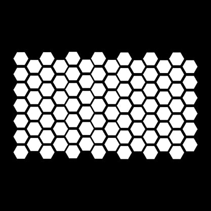 Car Window Hexagon Pattern Vinyl Decal