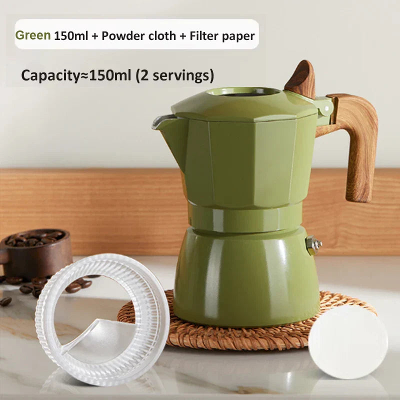 Classic Stainless Steel Espresso Maker