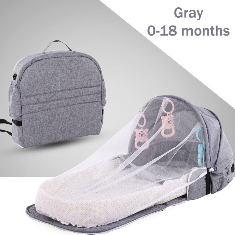 Compact Collapsible Baby Travel Bed Backpack