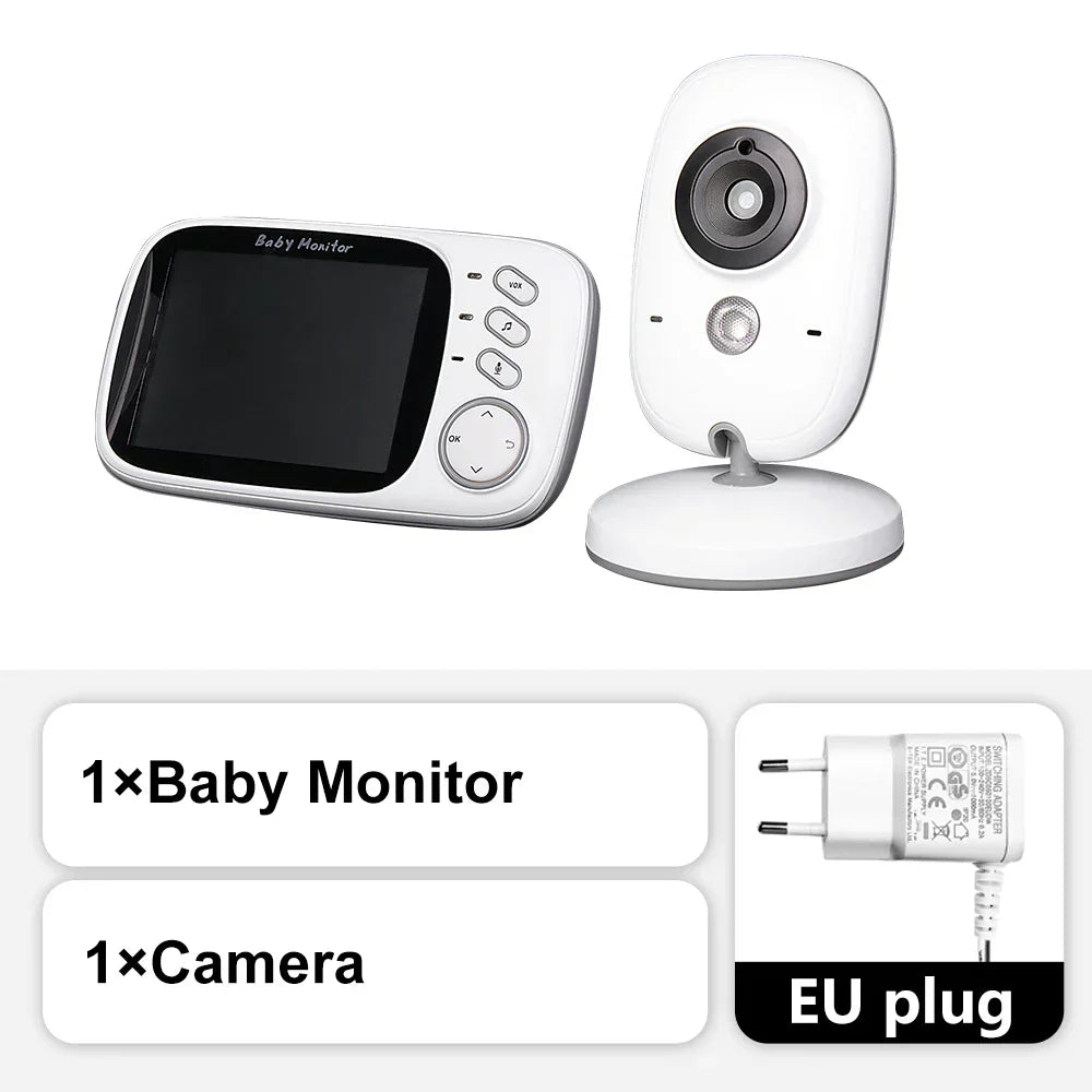 Compact Baby Video Monitor with Night Vision and Audio