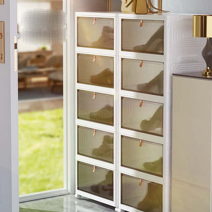 Clear Stackable Shoe Organizer - Pexav