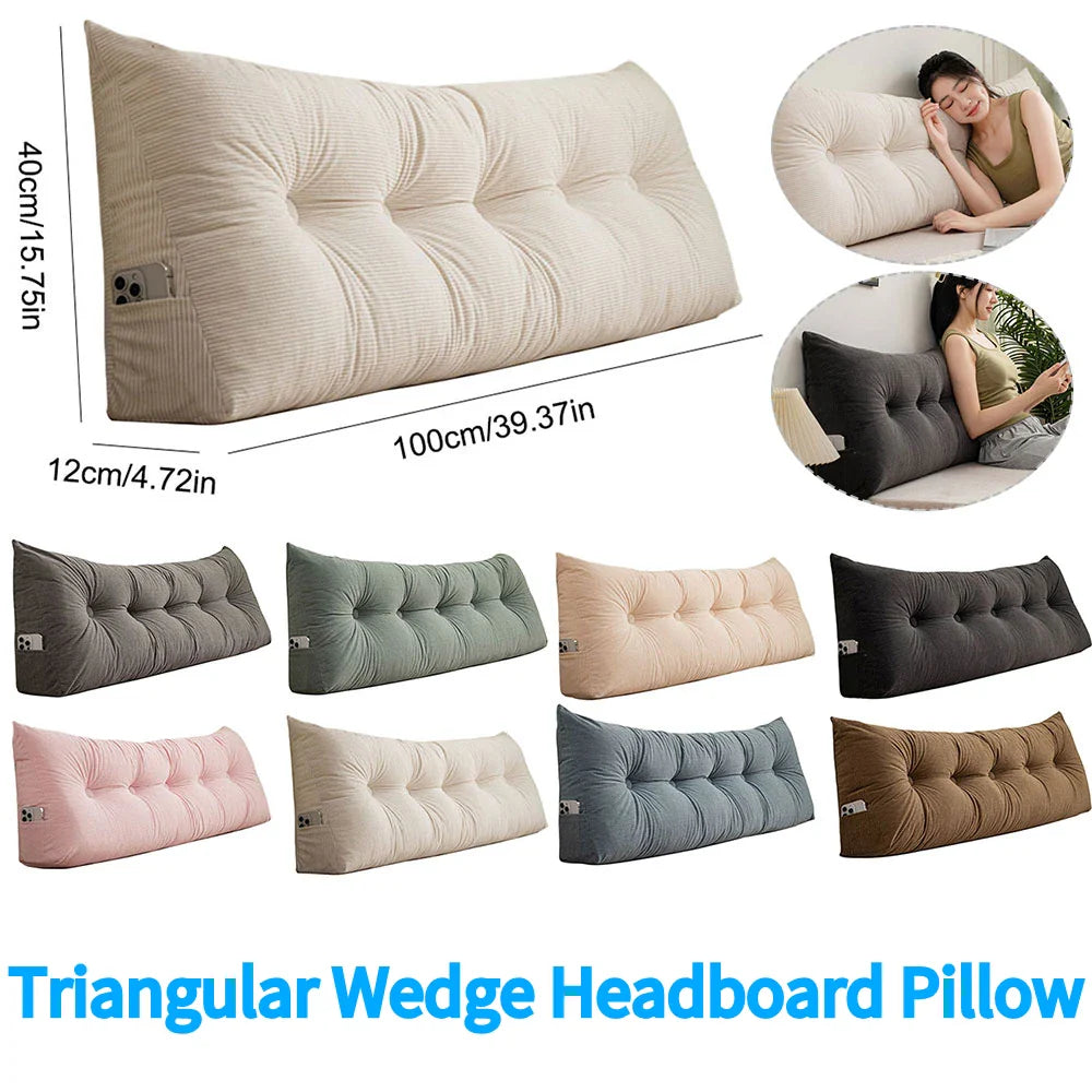 Comfortable Bed Wedge Support Pillow with Soft Cover