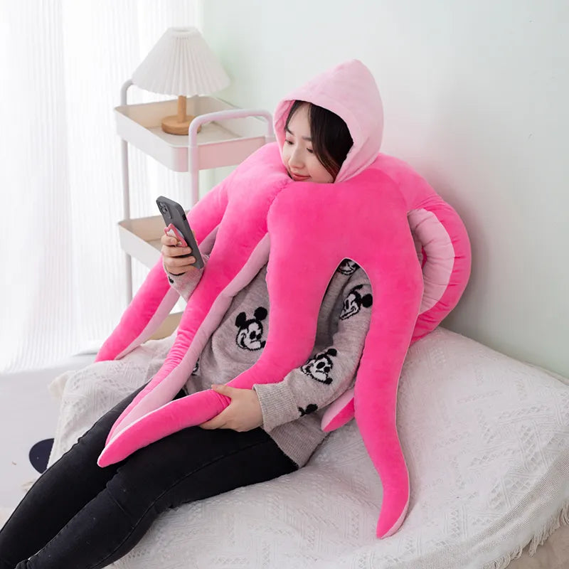 Big Cuddly Octopus Plush Toy Figure - Pexav