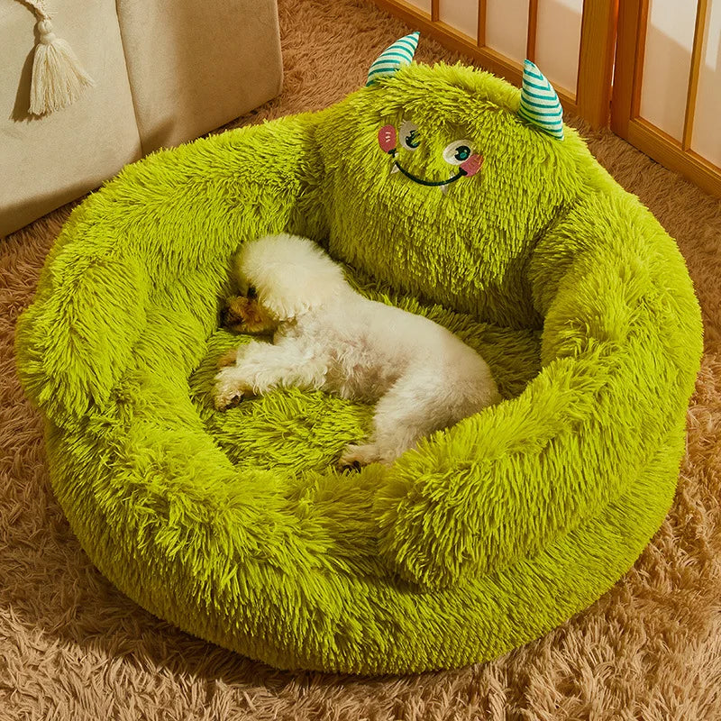 Small Plush Pet Dog Bed - Pexav