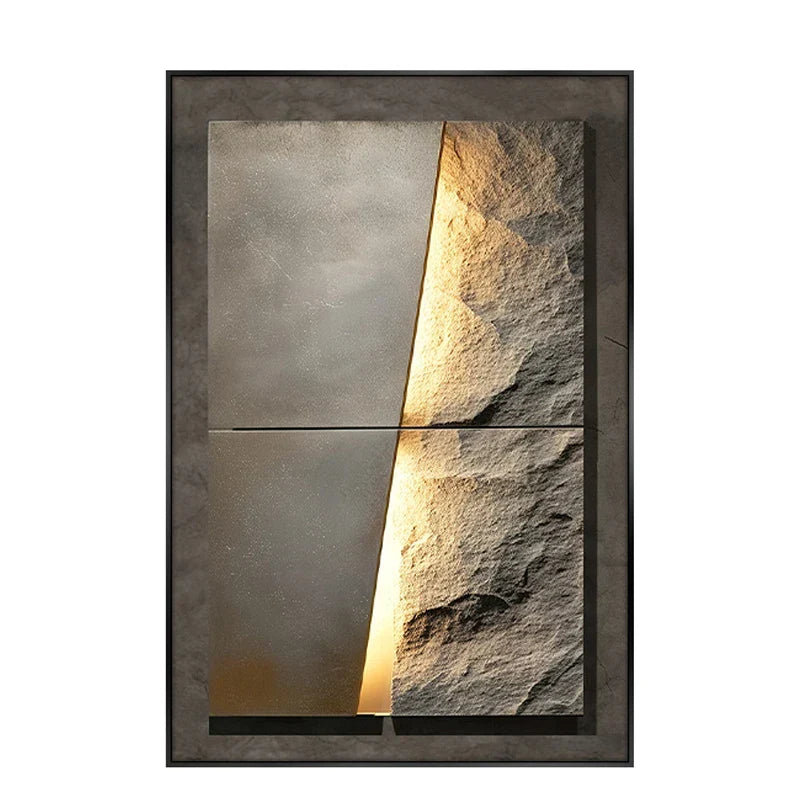 Rugged Stone Effect LED Wall Light