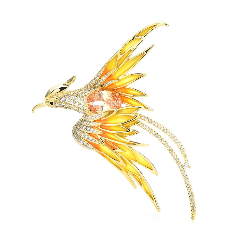 Vibrant Bird Pin Badge