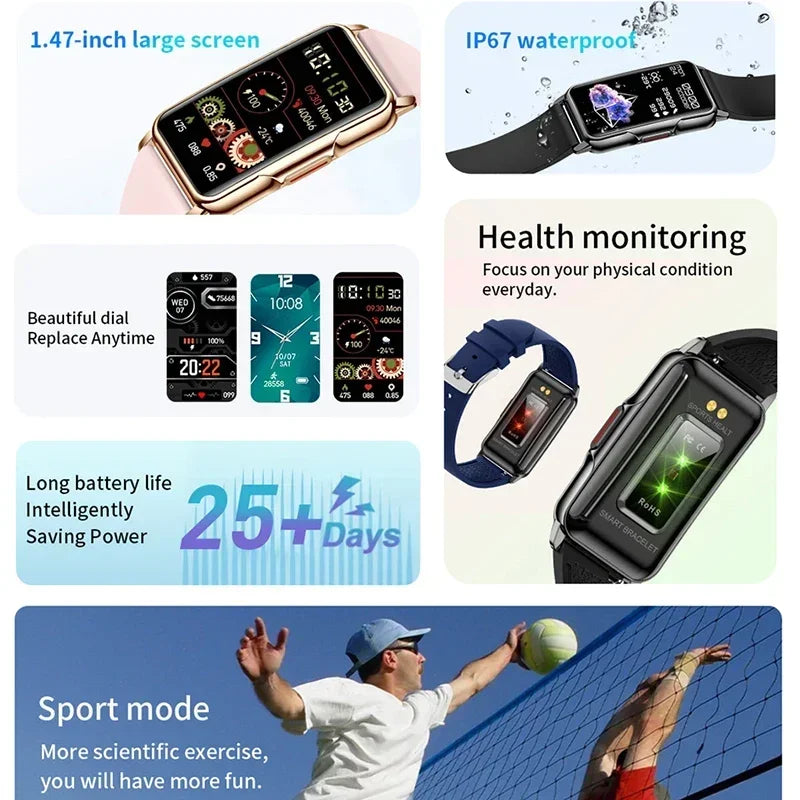 Waterproof Fitness Watch for Men and Women