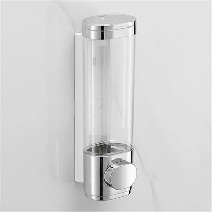Clear Glass Mounted Soap Dispenser